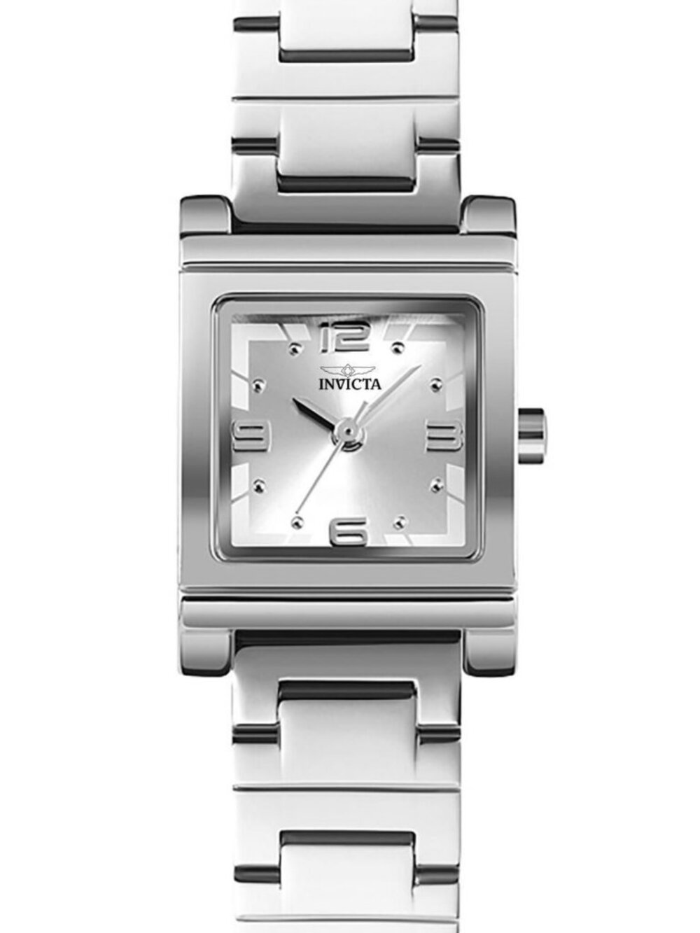 $199 Invicta Angel Women's 21mm Steel Square Quartz Watch Bracelet 70242 NIB